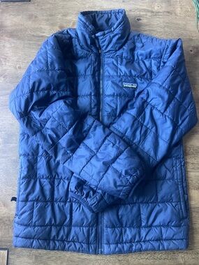 Patagonia Kids Navy Blue Quilted Puffer Jacket